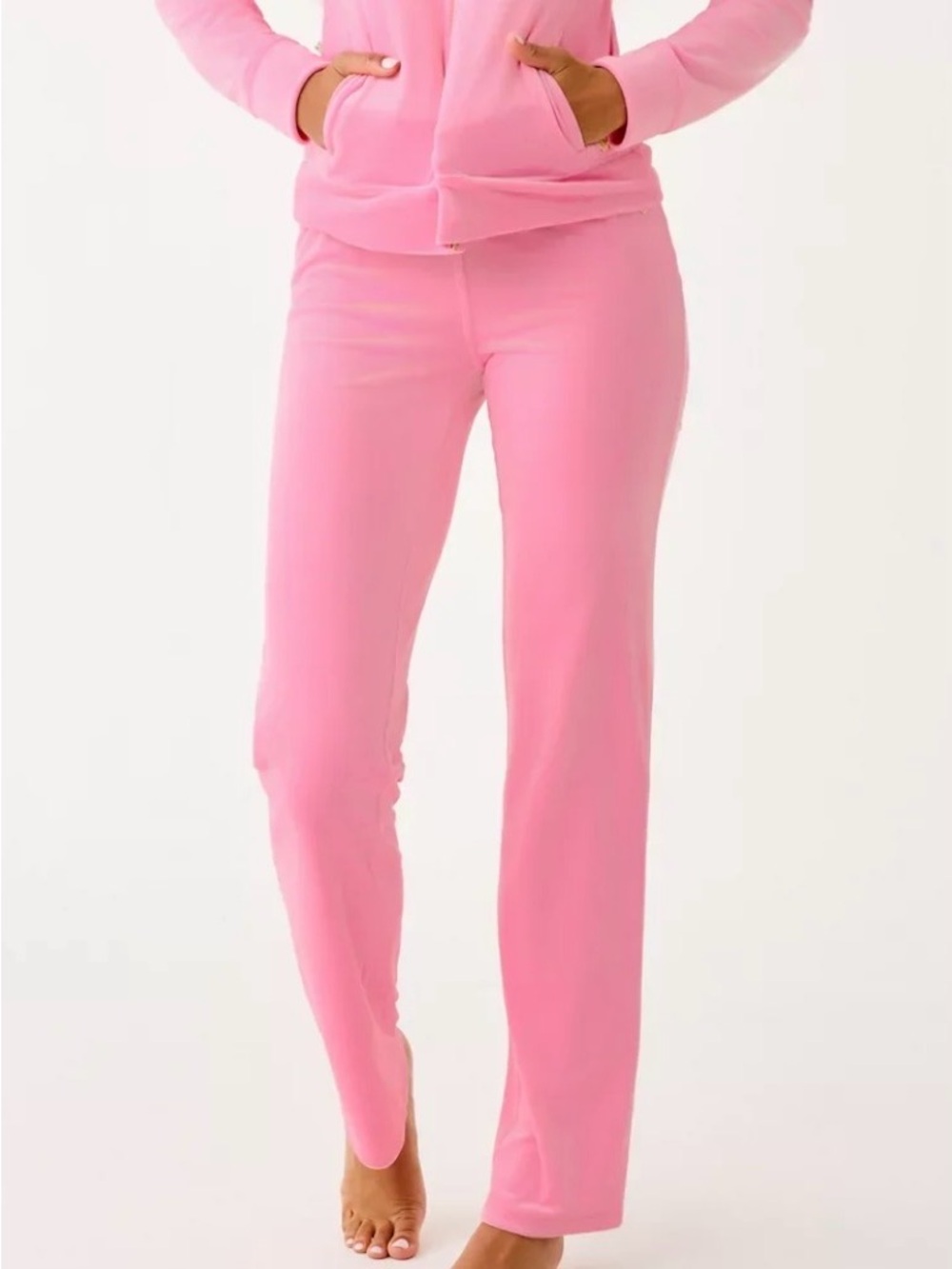 NWT Lilly Pulitzer XL Dorsey Velour Pant in “Confetti Pink” ✨Retail 💲98
